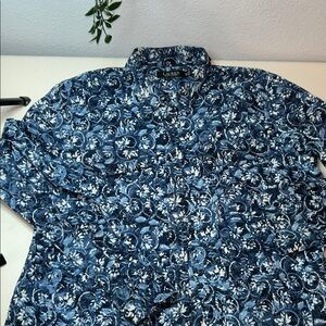 Lauren Ralph Lauren Blue Floral Blouse